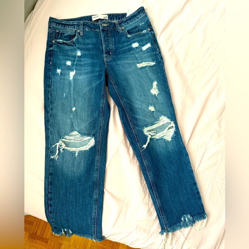 Garage Distressed Blue Jeans